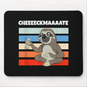 Schach Sloth langsamer Keckmatt in einem sonnigen  Mousepad