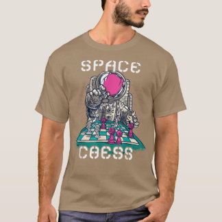 Schach-Space-Player Schachbrettbrett-Spiel Schach- T-Shirt
