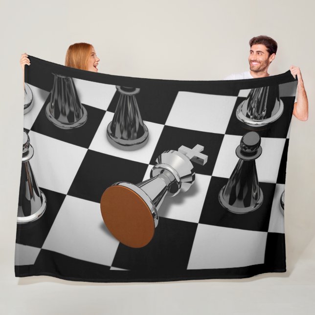 Schach-Spiel-Niederlagen-Fleece-Decke Fleecedecke (Beispiel)