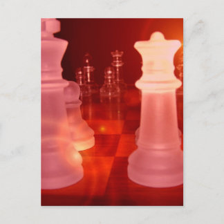 Schach-Spiel-Postkarte Postkarte