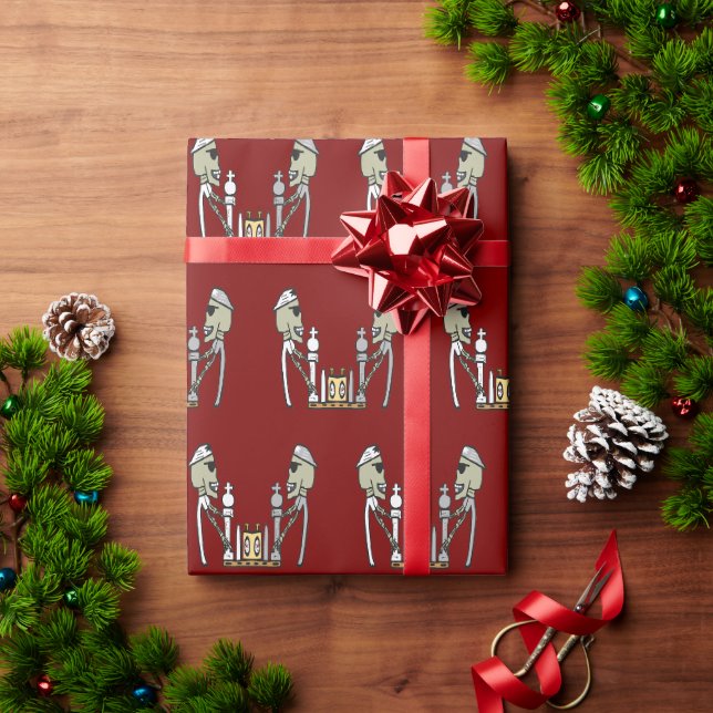 Schach spielen geschenkpapier (Feiertagsgeschenk)