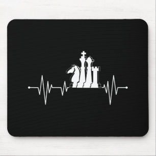 Schach Spieler Geschenk Idee Schach Stücke Herzsch Mousepad