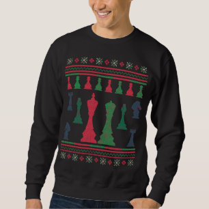 Schach Spieler Ugggi Weihnachts Sweater King Queen Sweatshirt