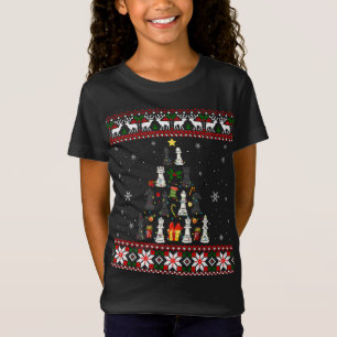 Schach Spieler Weihnachtsgeschenk Tree Ugly Xma T-Shirt