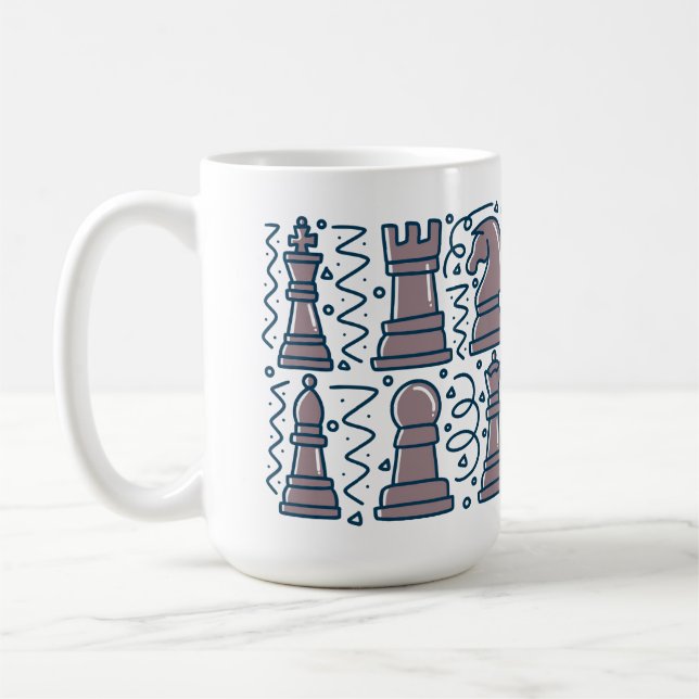 Schach-Tasse Kaffeetasse (Links)