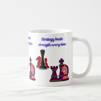 Schach-Tasse 'Strategie über Stärke' Kaffeetasse