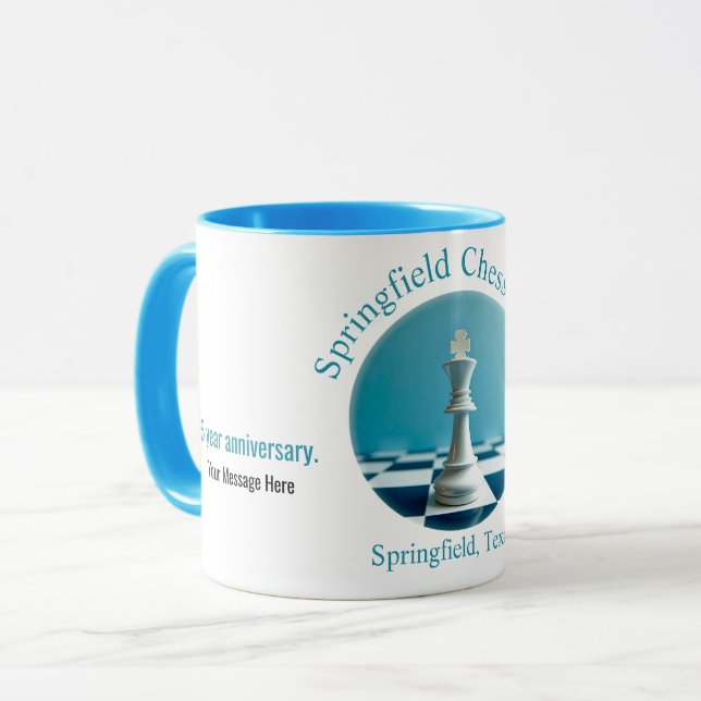 Schach-Tasse Tasse (Vorderseite Links)