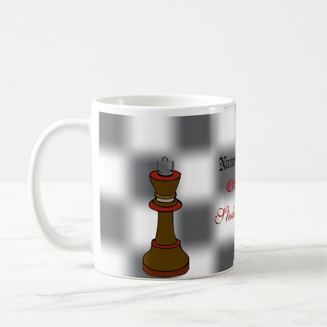 Schach-Team-oder Schach-Verein-personalisierte Tasse (Links)