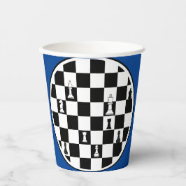 Schach Theme Paper Cups - Elegantes Schachbrettdes Pappbecher