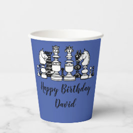 Schach Themed Personalisiert Paper Cups Pappbecher