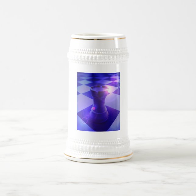 Schach-Turm-Bier-Tasse Bierglas (Mittel)