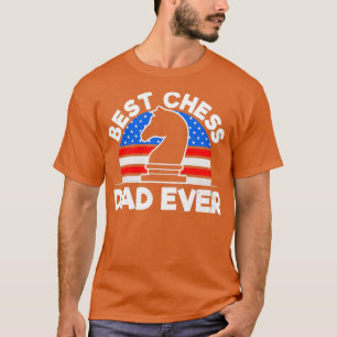Schach Vater Shirt American Flag Bestes Geschenk