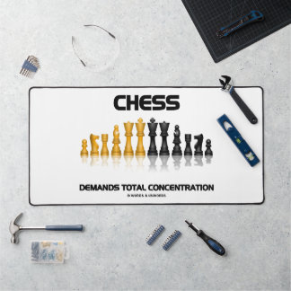 Schach verlangt absolutes Set für Konzentrationssc Schreibtischunterlage