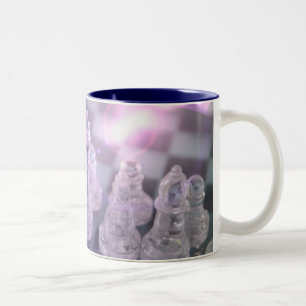 Schach-Vorlagenkaffeetasse Zweifarbige Tasse