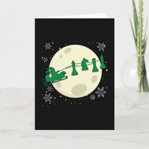 Schach Weihnachten - Schach-Piece Rentier Karte