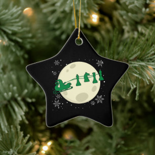 Schach Weihnachten - Schach-Piece Rentier Keramik Ornament