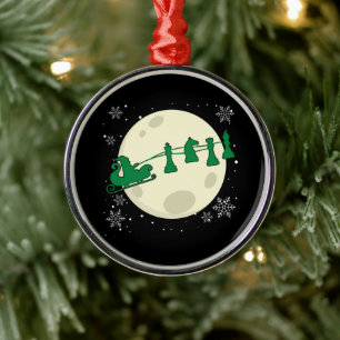 Schach Weihnachten - Schach-Piece Rentier Ornament Aus Metall