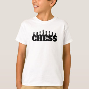 Schach Word Black Pieces Strategy Game Classic T-Shirt