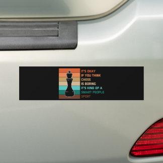 Schachangebot Vintag Sunset Autoaufkleber