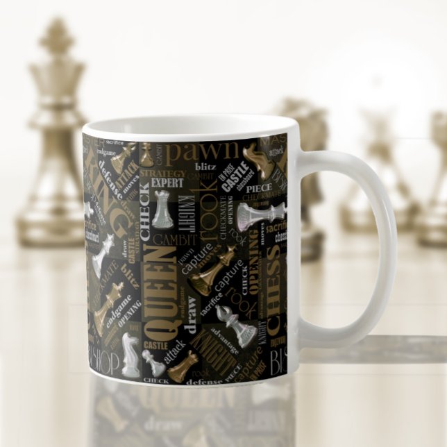 Schachbedingungen Silver und Gold ID784 Kaffeetasse (Von Creator hochgeladen)