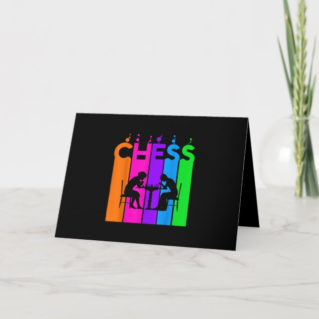 Schachblase Hobby und Sport Geschenkidee Karte (Vorderseite)