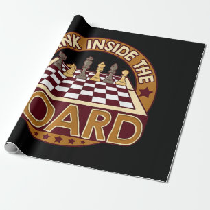 SchachBoard Kostenvoranschlag Schach-Spieler Denke Geschenkpapier