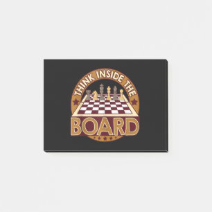 SchachBoard Kostenvoranschlag Schach Spieler Denke Post-it Klebezettel