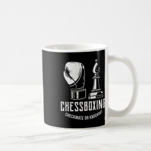 Schachboxen I Schach Spieler Boxer Kaffeetasse