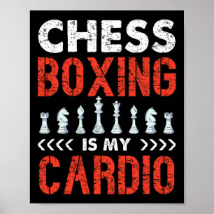 Schachboxen ist mein einzigartiger Cardio Sport Sp Poster