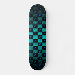 Schachbrett Cross Skateboard