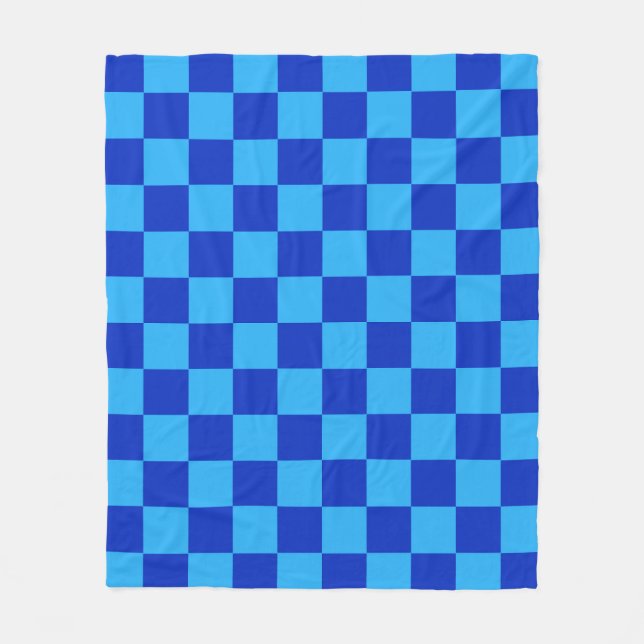 Schachbrett-Design Fleecedecke (Vorderseite)