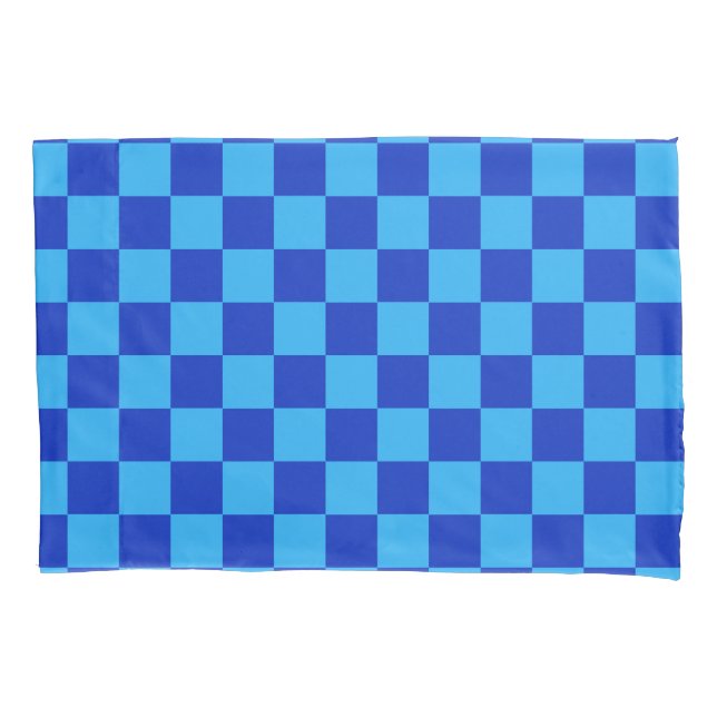 Schachbrett-Design Kissenbezug (Vorderseite)