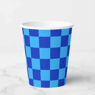 Schachbrett-Design Pappbecher