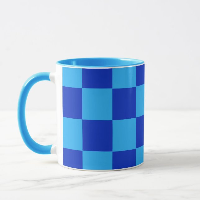 Schachbrett-Design Tasse (Links)