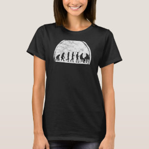 Schachbrett-Evolution Spielfeld Checkmate Schachbr T-Shirt