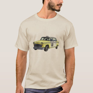 Schachbrett-Fahrerhaus-Taxi-klassische T-Shirt