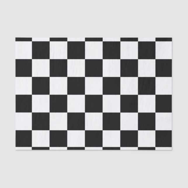 Schachbrett Flag Schachbrett  Seidenpapier (Vorderseite)