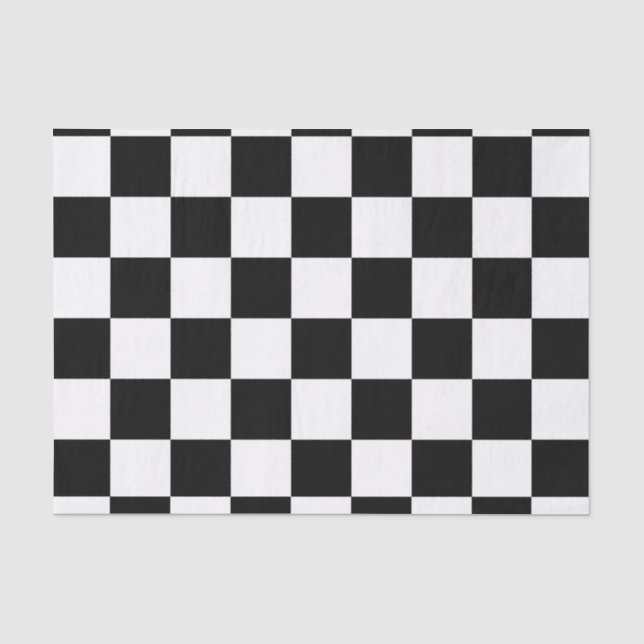 Schachbrett Flag Tissue Paper Seidenpapier (Vorderseite)
