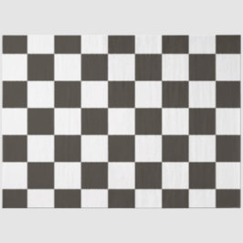 Schachbrett-Flagge (Schwarz und Weiß) Seidenpapier