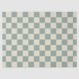 Schachbrett grün und blassgelb seidenpapier
