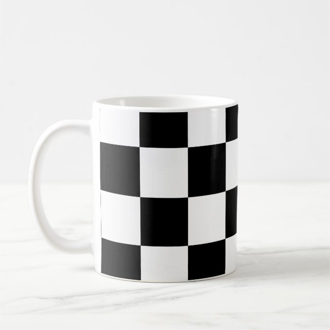Schachbrett Kaffeetasse (Links)