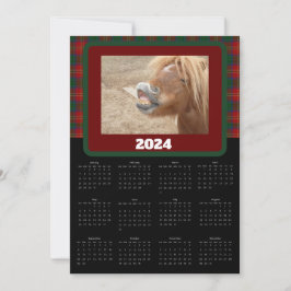 Schachbrett Kariert Red Green Funny Funny Pet Tier Feiertagskarte
