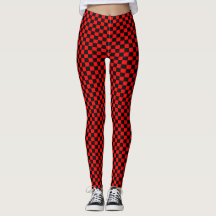 Schachbrett-Leggings
