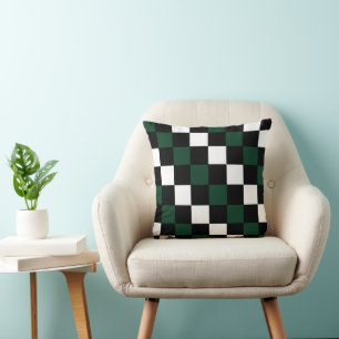 Schachbrett Modern Preppy Dame Kissen