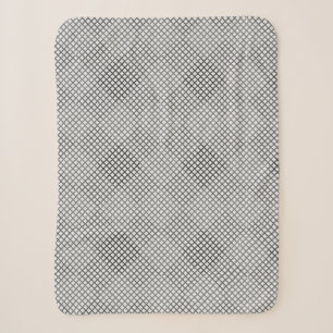 Schachbrett Muster Diagonal 2tn.w Offwhite BG Sherpadecke