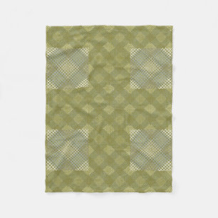 Schachbrett Muster diagonal 2tones.bx4x4 Dyelow BG Fleecedecke