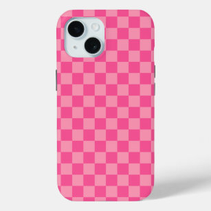 Schachbrett Muster in Pink, hellrosa Case-Mate iPhone Hülle