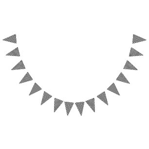 Schachbrett Muster Race Car Thema Wimpelkette