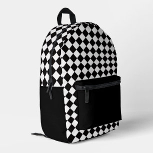 Schachbrett-Muster-Rucksack Bedruckter Rucksack
