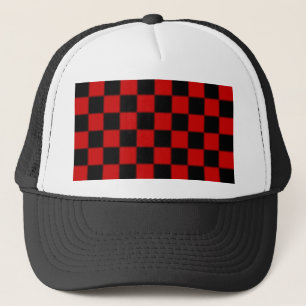 Schachbrett Pattern Hat Truckerkappe